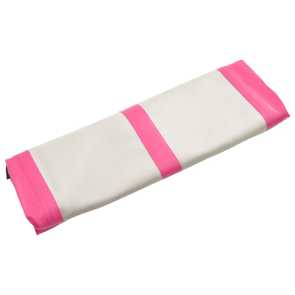 Strunjača na napuhavanje s crpkom 300 x 100 x 20 cm PVC roza