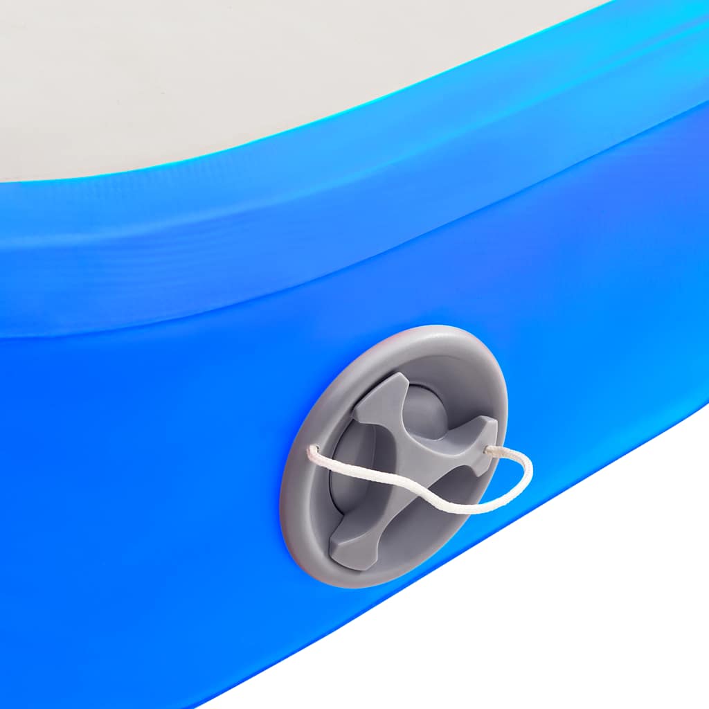 Strunjača na napuhavanje s crpkom 400 x 100 x 20 cm PVC plava