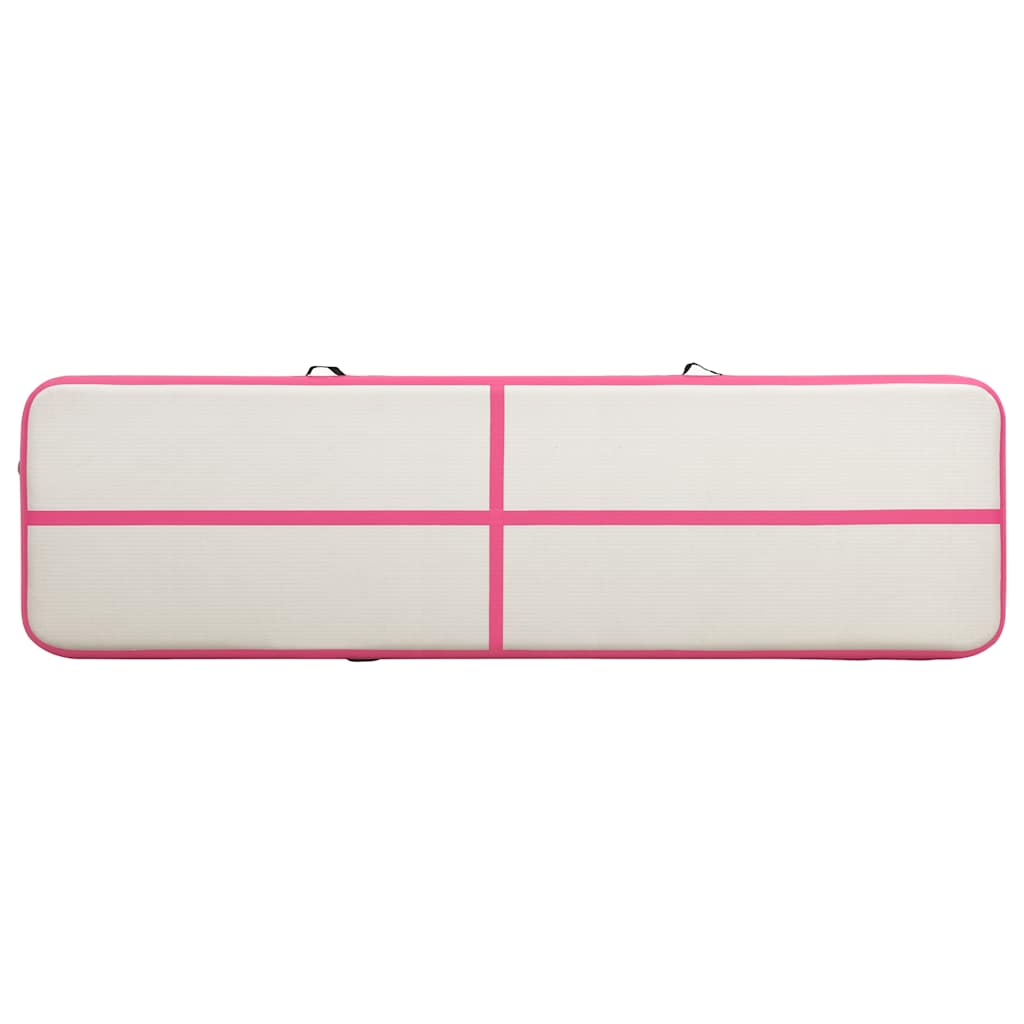 Strunjača na napuhavanje s crpkom 700 x 100 x 20 cm PVC roza