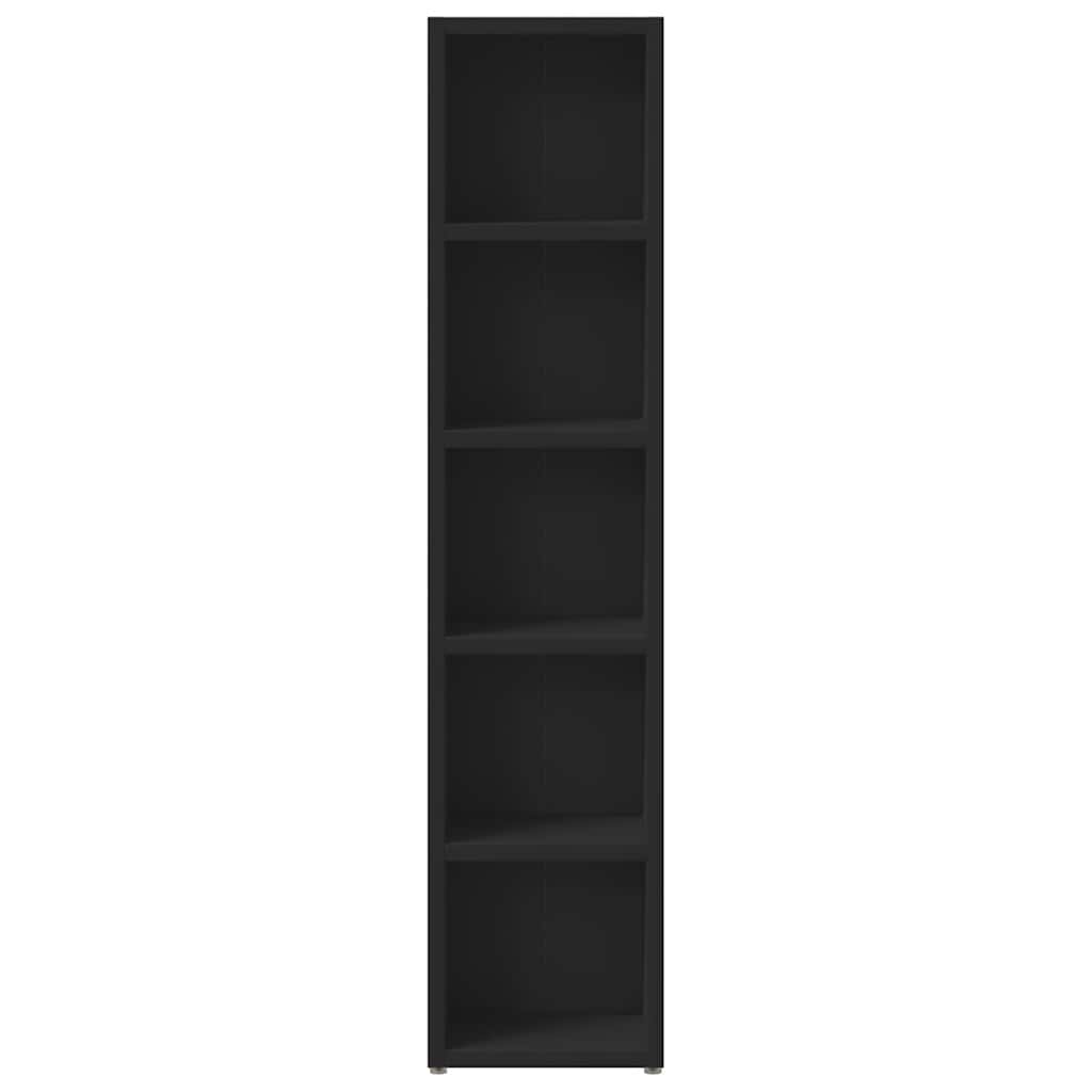 Ormarići za CD-ove 2 kom crni 21 x 16 x 93,5 cm od iverice