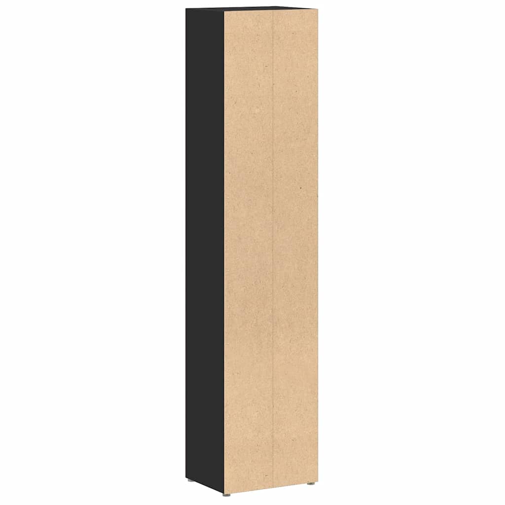 Ormarići za CD-ove 2 kom crni 21 x 16 x 93,5 cm od iverice