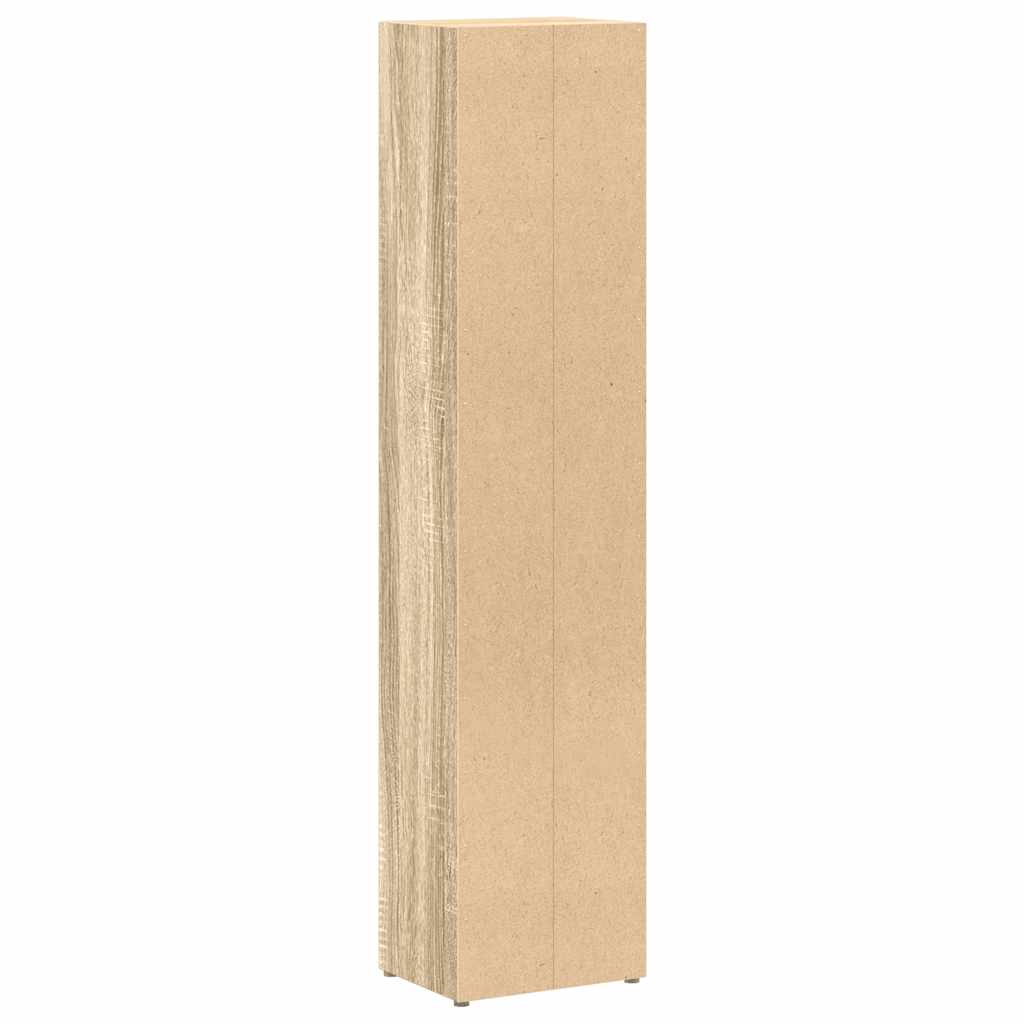 Ormarići za CD-ove 2 kom boja hrasta 21x16x93,5 cm od iverice