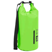 Suha torba s patentnim zatvaračem zelena 20 L PVC