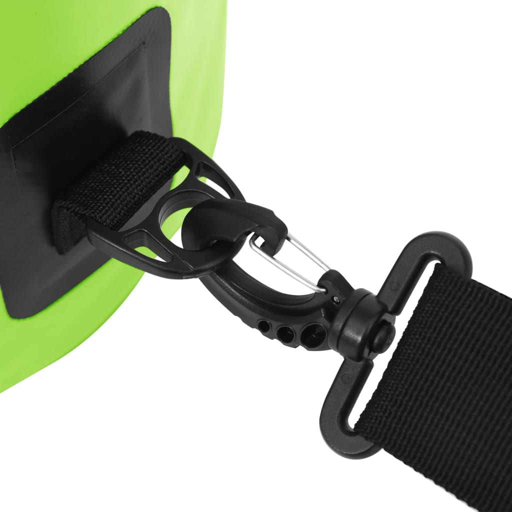 Suha torba s patentnim zatvaračem zelena 20 L PVC