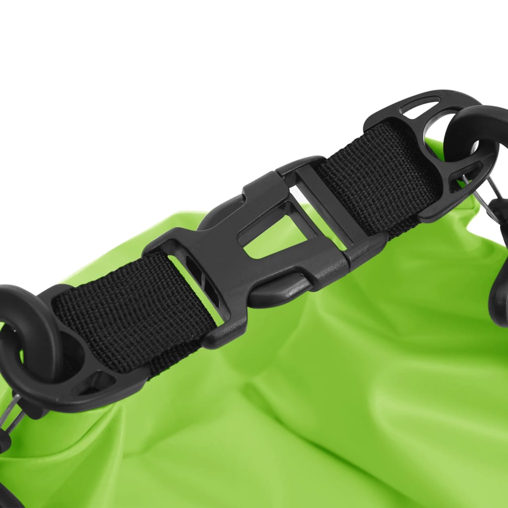 Suha torba s patentnim zatvaračem zelena 20 L PVC