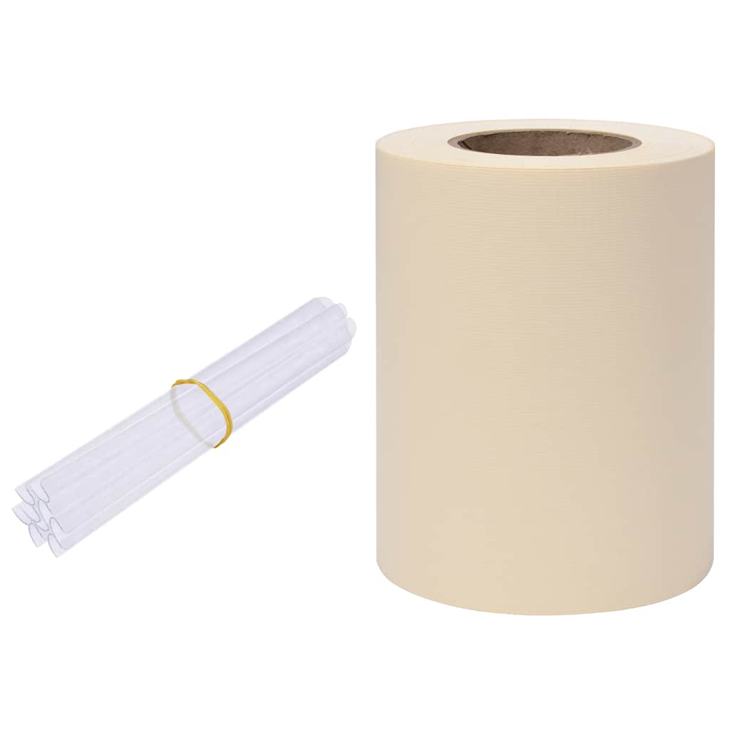 Vrtni zaslon za privatnost PVC 35 x 0,19 m krem