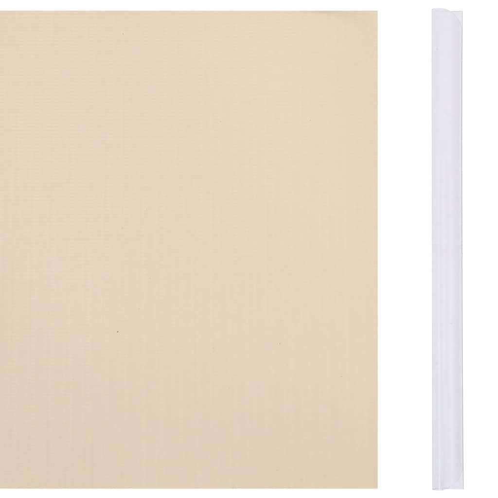 Vrtni zaslon za privatnost PVC 70 x 0,19 m krem