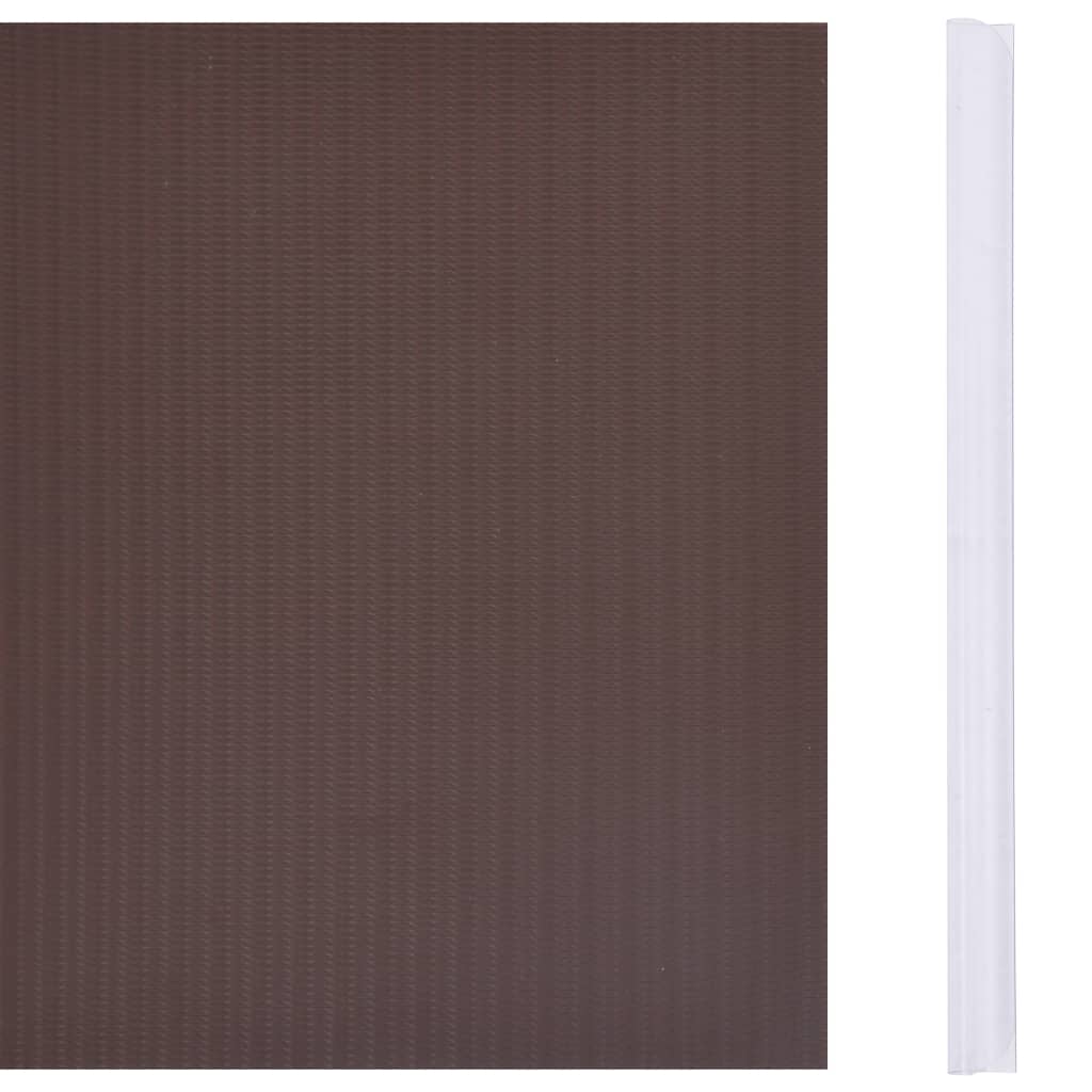 Vrtni zaslon za privatnost PVC 35 x 0,19 m smeđi