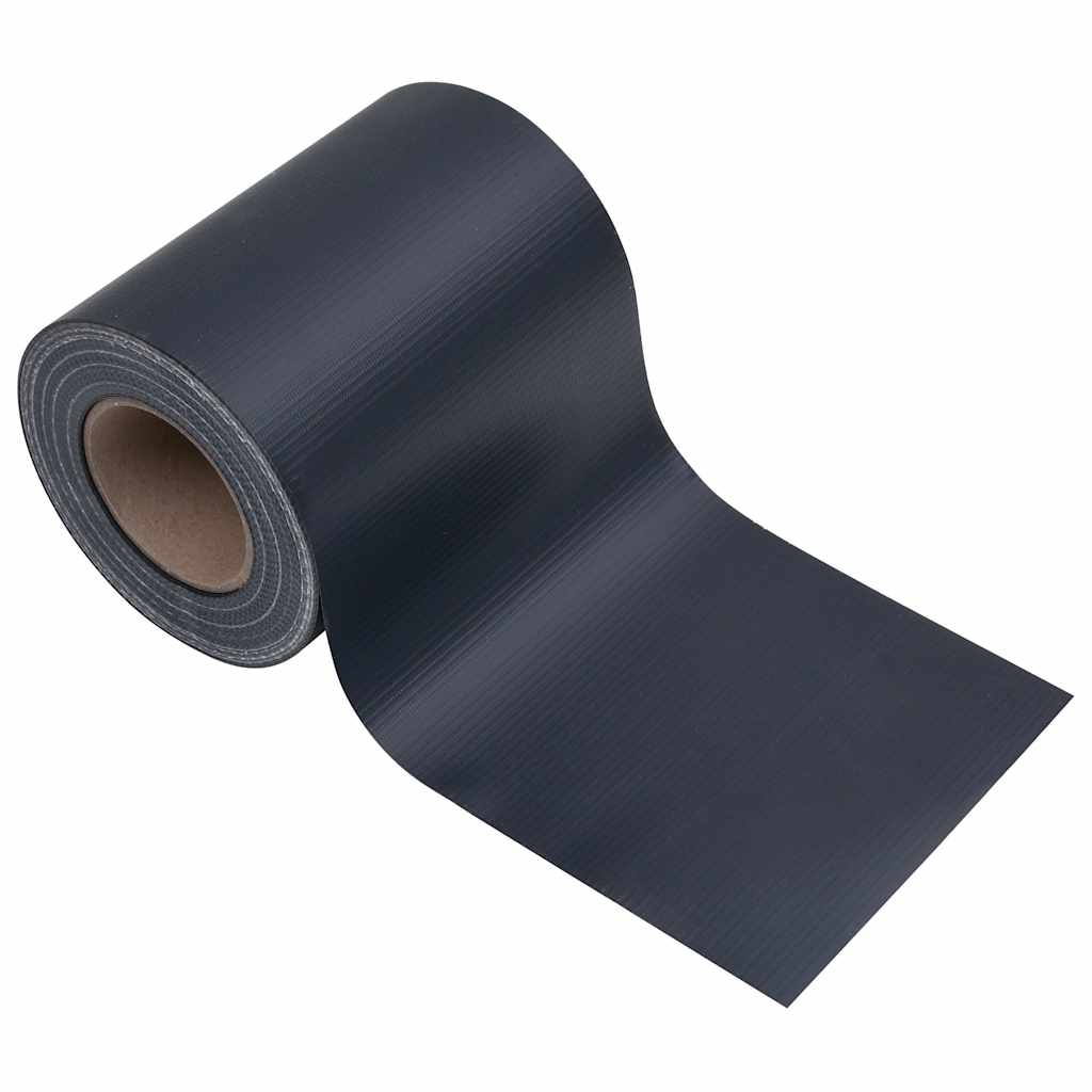 Vrtni zaslon za privatnost PVC 35 x 0,19 m mat tamnosivi