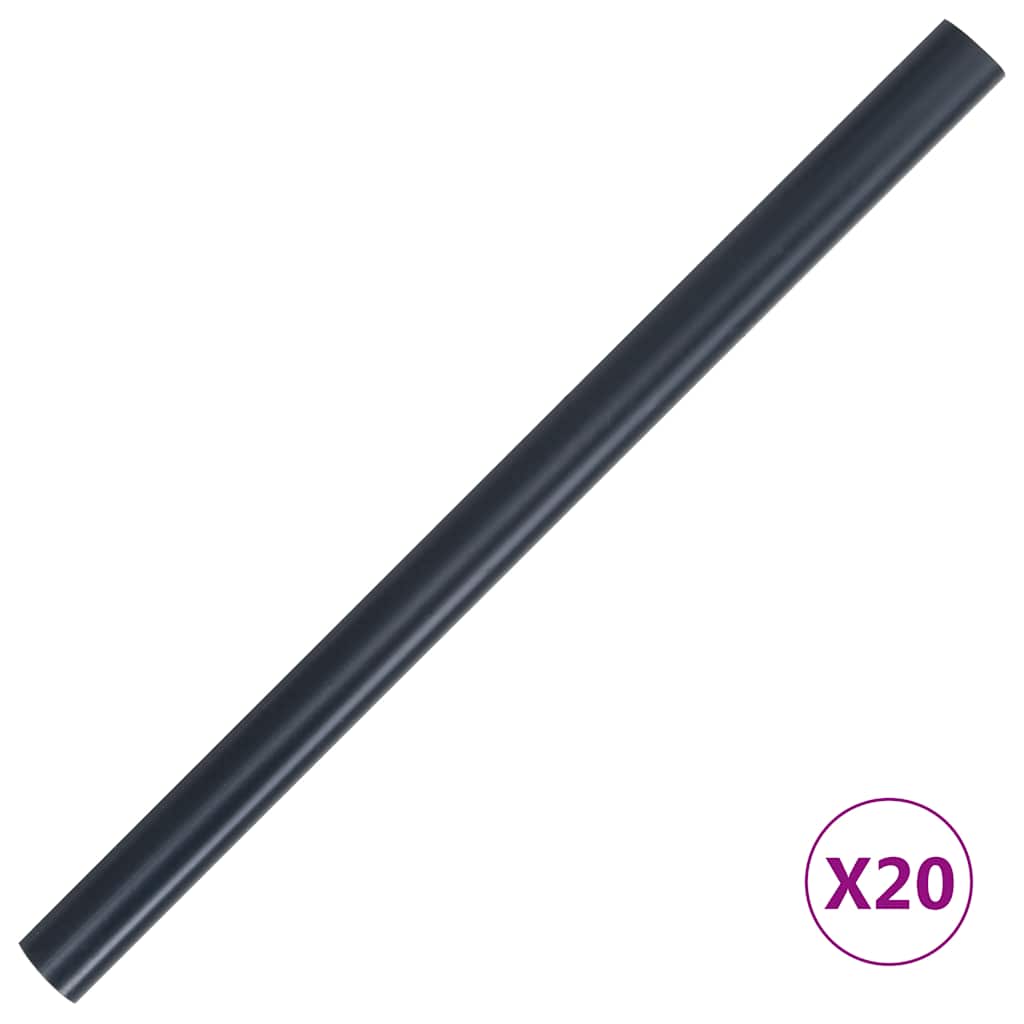 Vrtni zaslon za privatnost PVC 35 x 0,19 m mat tamnosivi