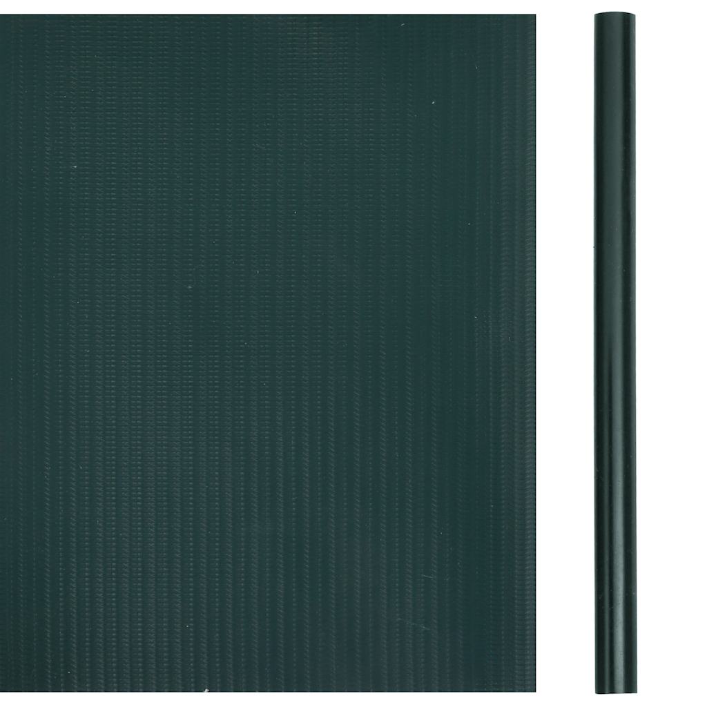 Vrtni zaslon za privatnost PVC 35 x 0,19 m mat zeleni
