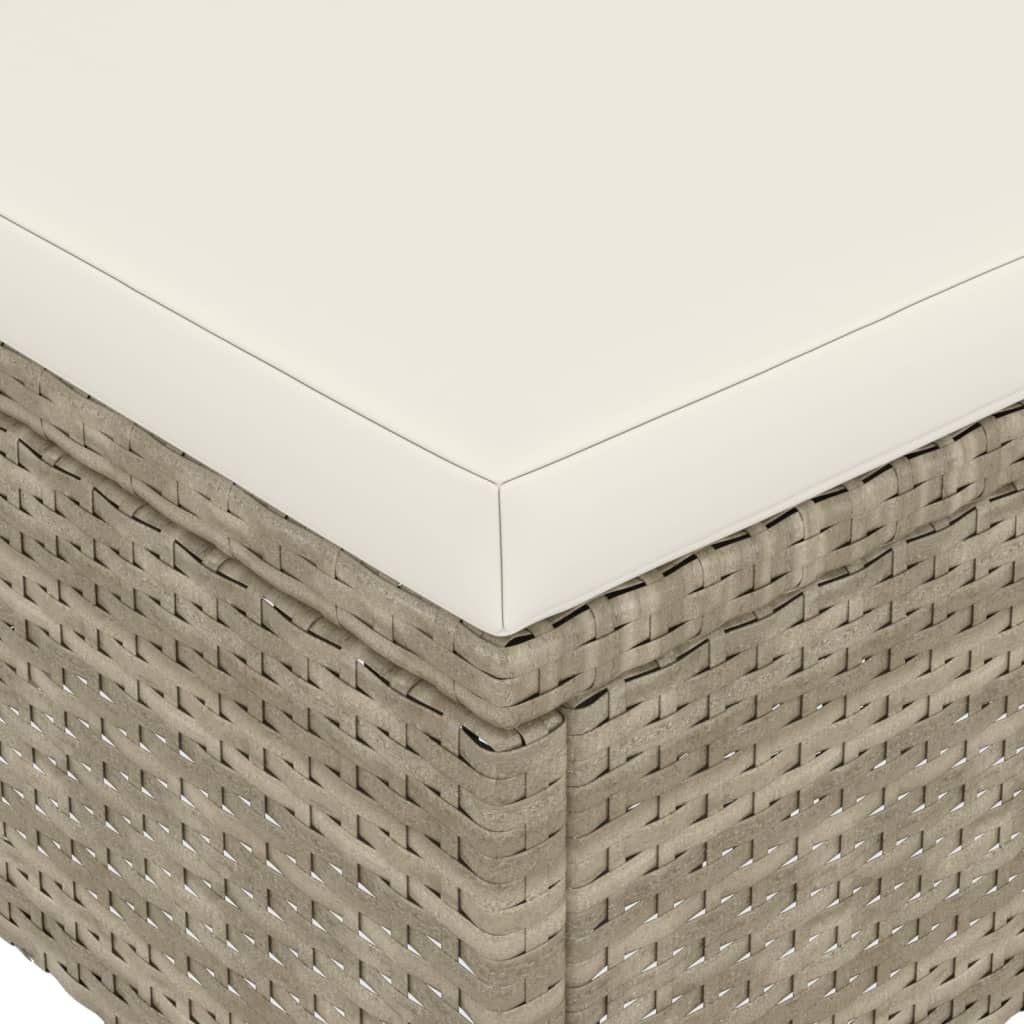 4-dijelni set vrtnih stolica i stolaca od poliratana bež