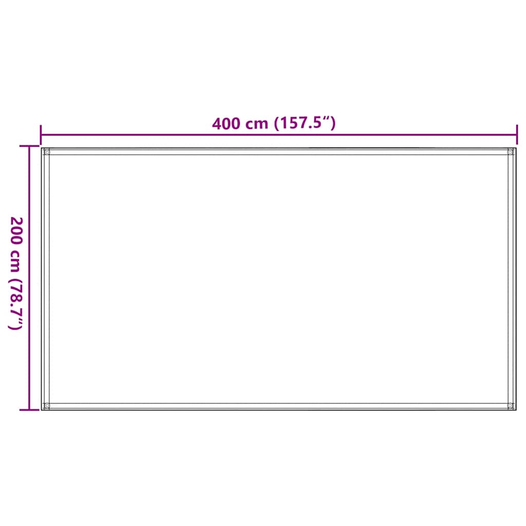 Tepih za šator 200 x 400 cm antracit