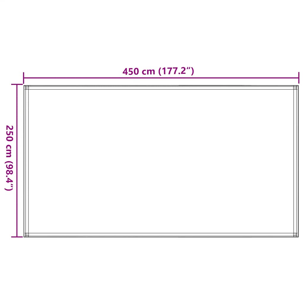 Tepih za šator 250 x 450 cm antracit