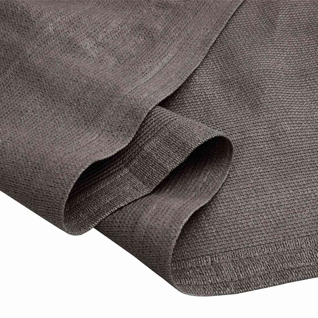 Tepih za šator 400 x 800 cm antracit HDPE