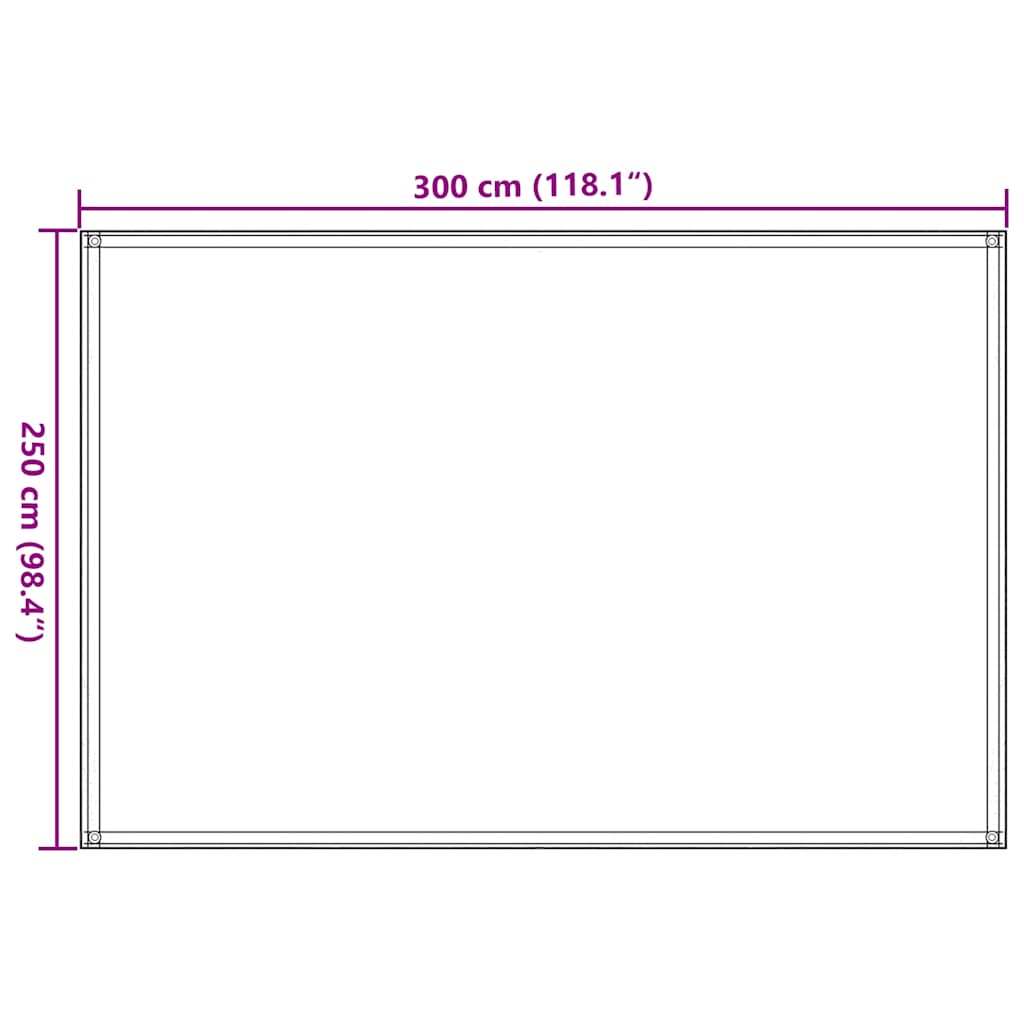 Tepih za šator 250 x 300 cm plavi