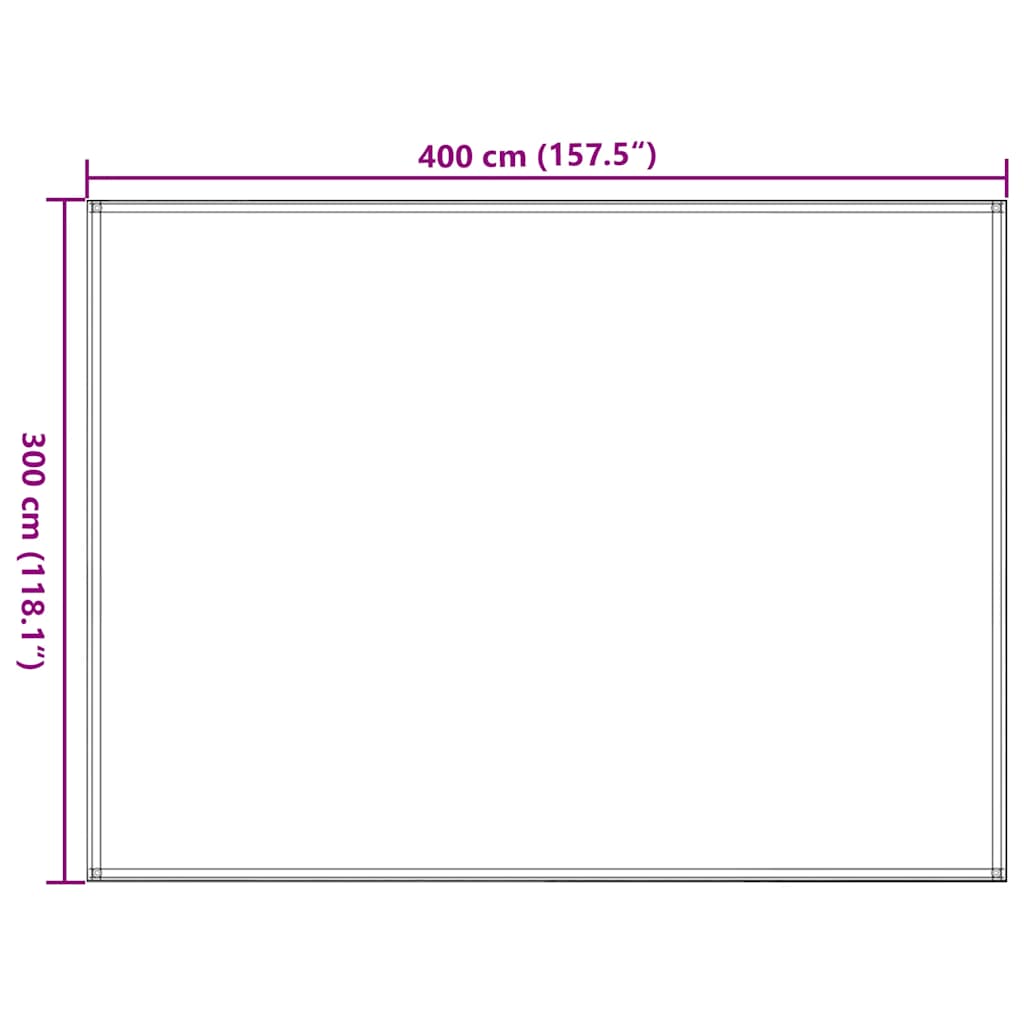 Tepih za šator 300 x 400 cm plavi HDPE