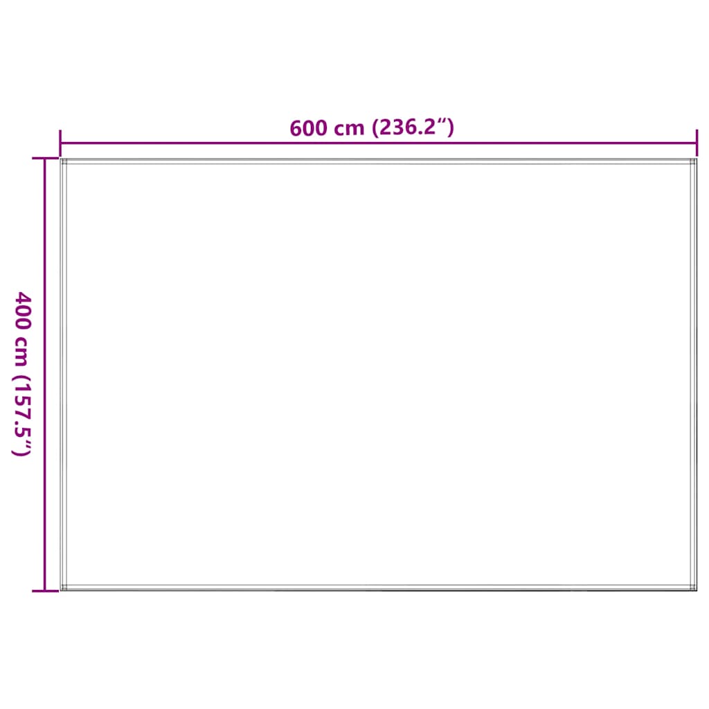 Tepih za šator 400 x 600 cm plavi HDPE