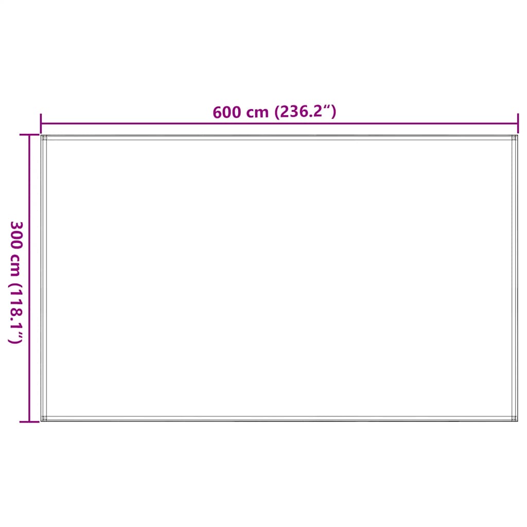 Tepih za šator 300 x 600 cm bež