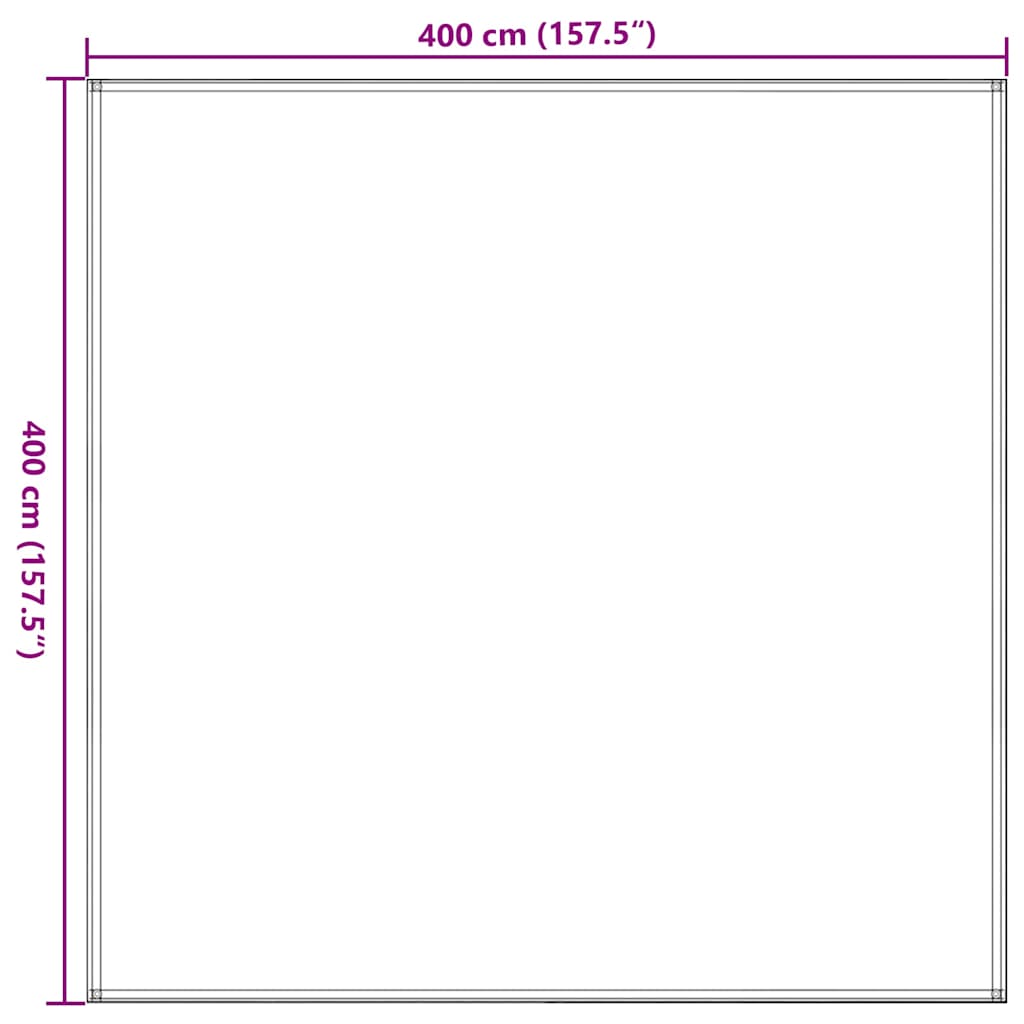 Tepih za šator 400 x 400 cm bež