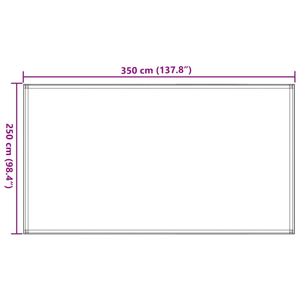 Tepih za šator 250 x 350 cm smeđi