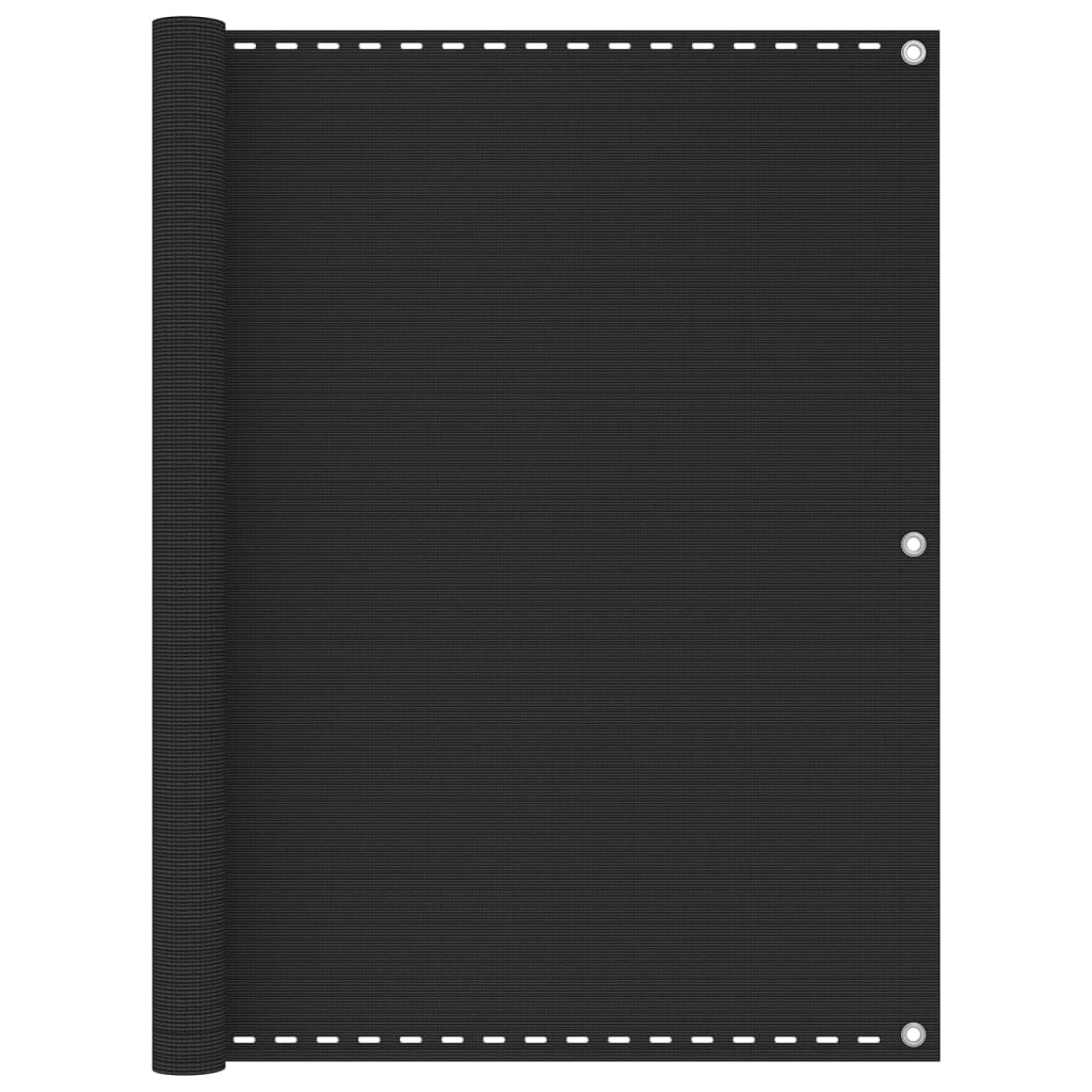 Balkonski zastor HDPE 120 x 500 cm antracit
