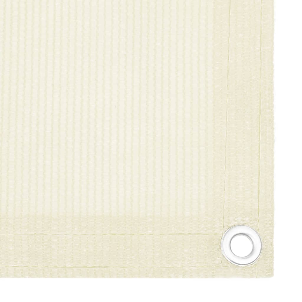 Balkonski zastor krem 75 x 600 cm HDPE