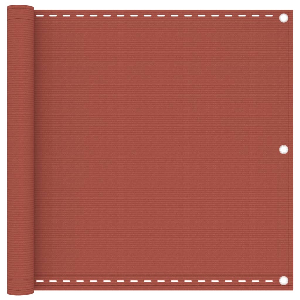 Balkonski zastor terakota 90 x 600 cm HDPE