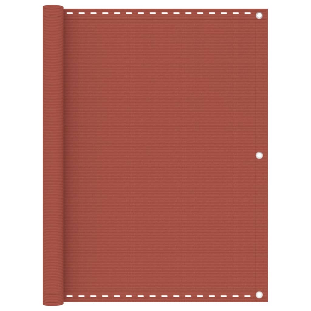 Balkonski zastor boja cigle 120 x 300 cm HDPE