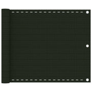 Balkonski zastor tamnozeleni 75 x 600 cm HDPE