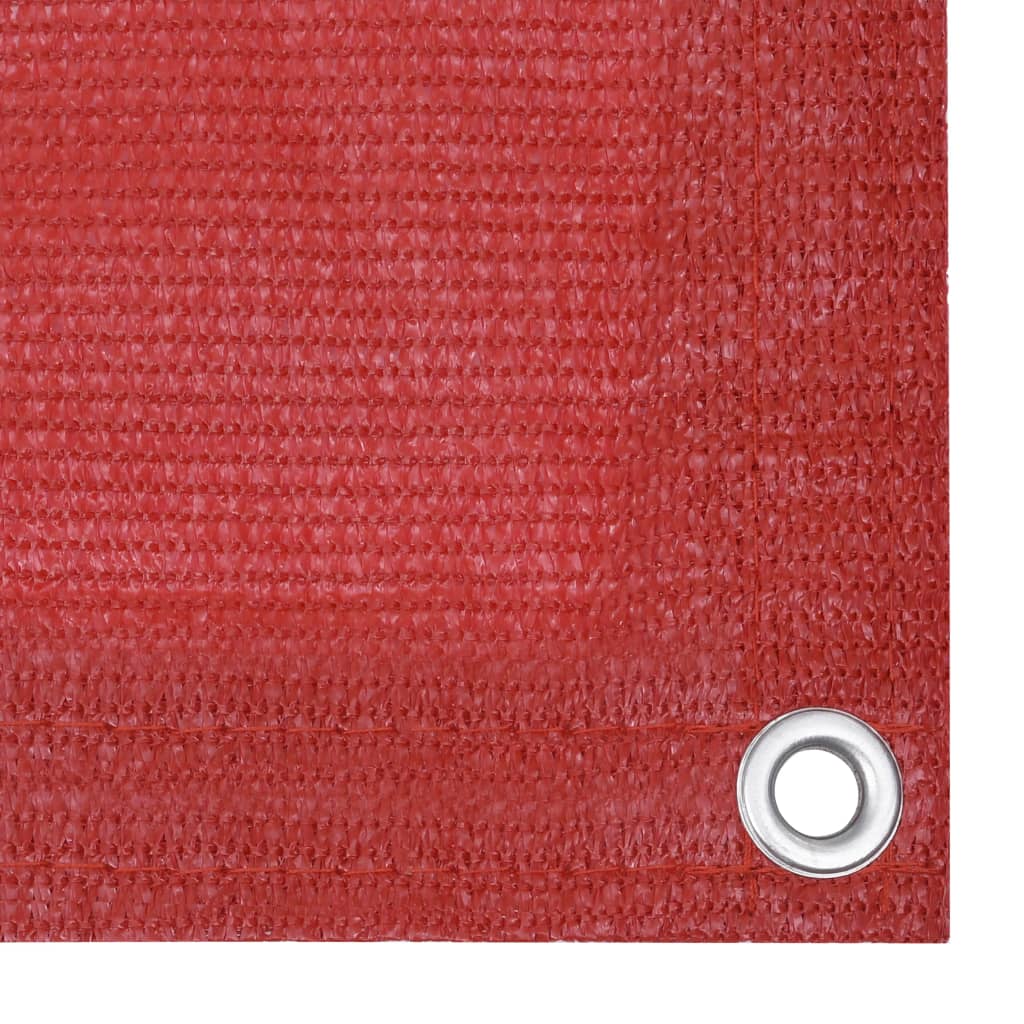 Balkonski zastor crveni 75 x 600 cm HDPE
