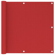 Balkonski zastor crveni 90 x 500 cm HDPE