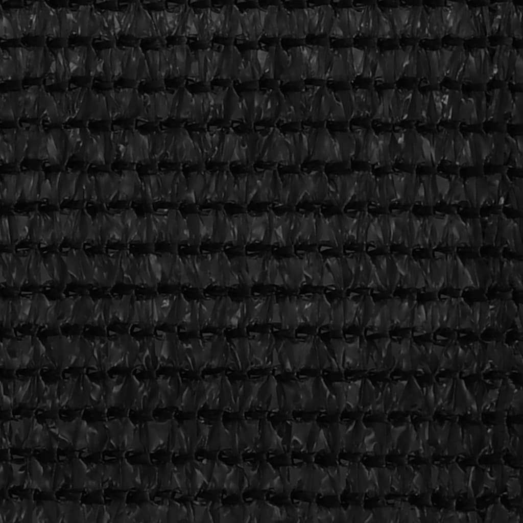 Balkonski zastor crni 120 x 600 cm HDPE