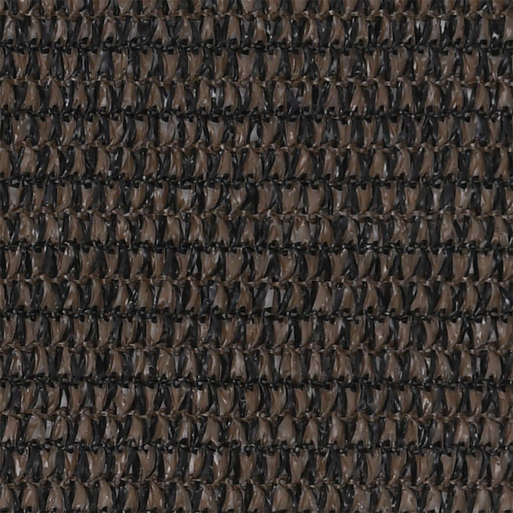 Balkonski zastor smeđi 90 x 600 cm HDPE