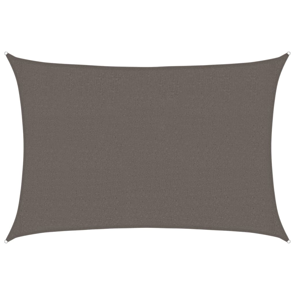 Jedro za zaštitu od sunca 160 g/m² antracit 2,5 x 4 m HDPE