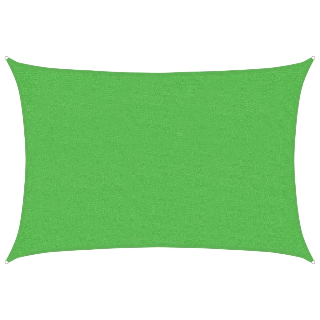 Jedro za zaštitu od sunca 160 g/m² svjetlozeleno 2 x 3 m HDPE