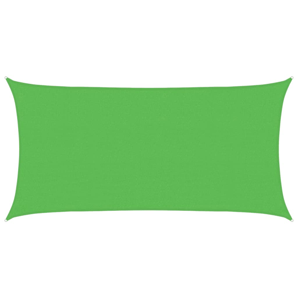 Jedro za zaštitu od sunca 160 g/m² svjetlozeleno 2 x 4 m HDPE