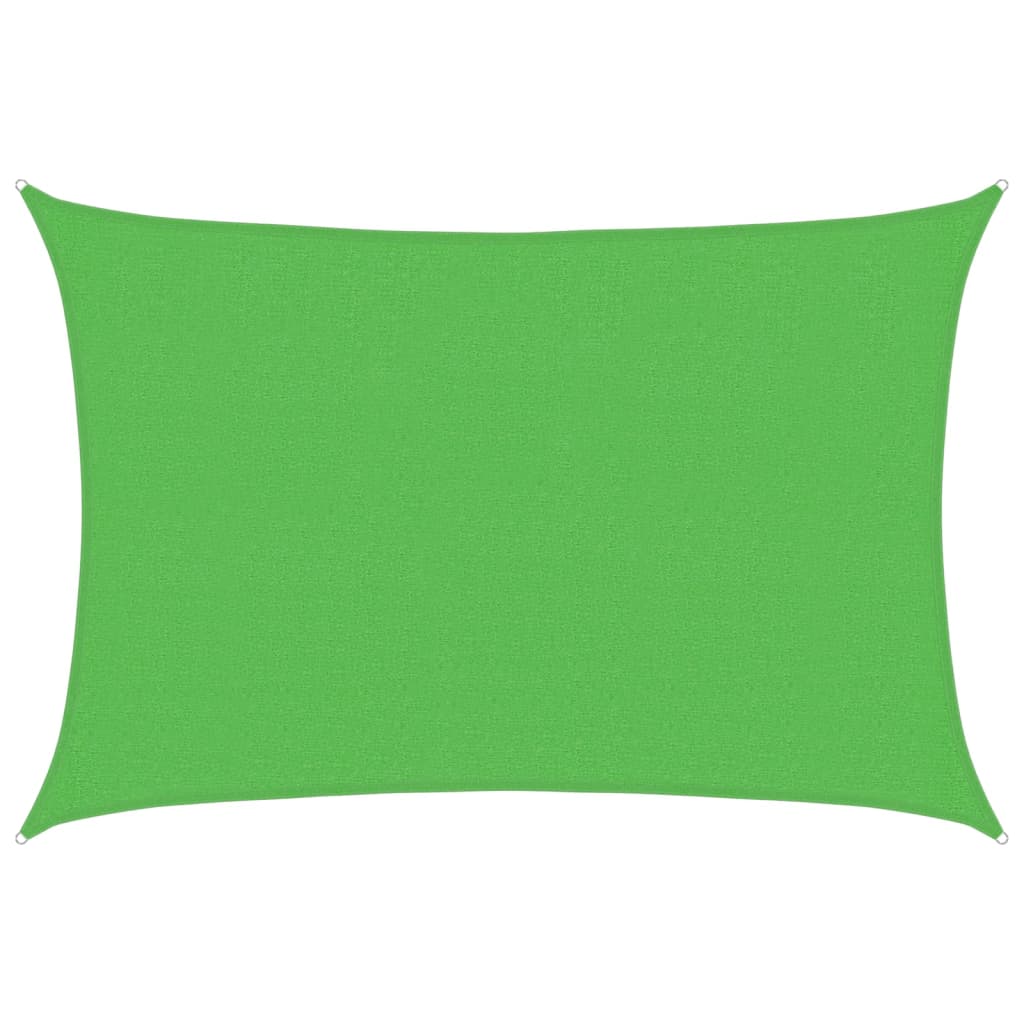 Jedro za zaštitu od sunca 160 g/m² svjetlozeleno 2,5x3,5 m HDPE