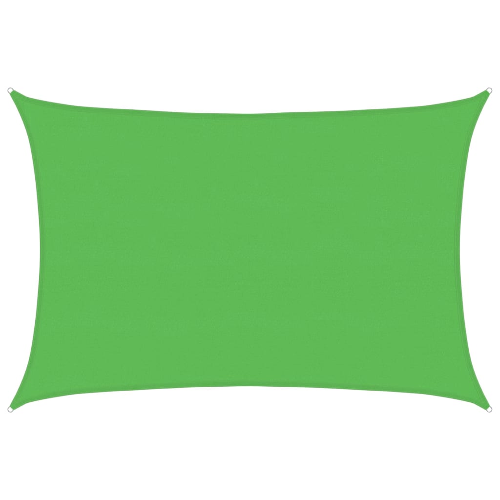 Jedro za zaštitu od sunca 160 g/m² svjetlozeleno 5 x 7 m HDPE