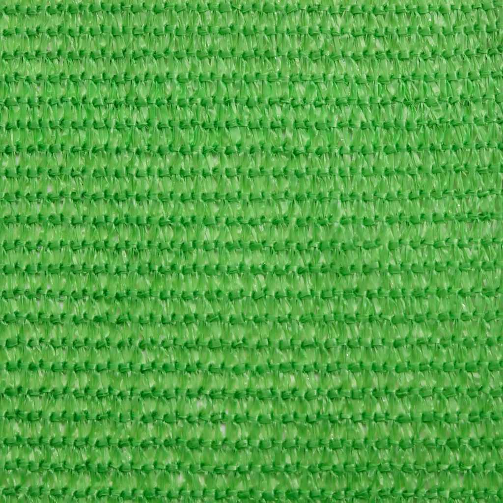 Jedro za zaštitu od sunca 160 g/m² svjetlozeleno 5x7x7 m HDPE