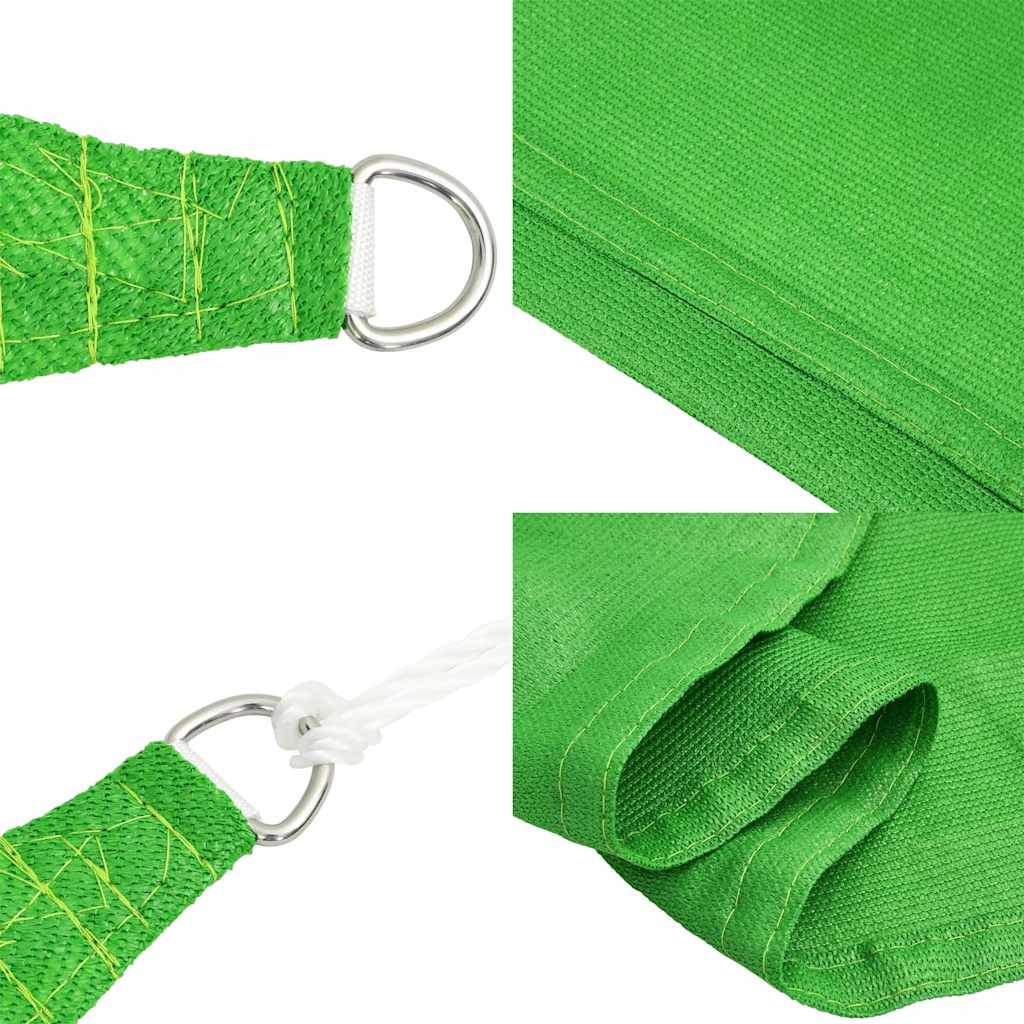 Jedro za zaštitu od sunca 160 g/m² Trapezoidno svijetlozeleno 4/5x4 m HDPE