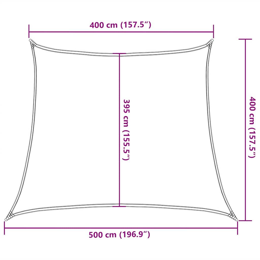Jedro za zaštitu od sunca 160 g/m² Trapezoidno svijetlozeleno 4/5x4 m HDPE