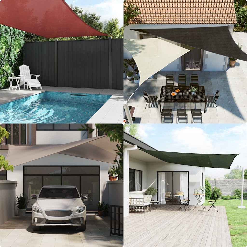 Jedro za zaštitu od sunca 160 g/m² terakota 2 x 3,5 m HDPE