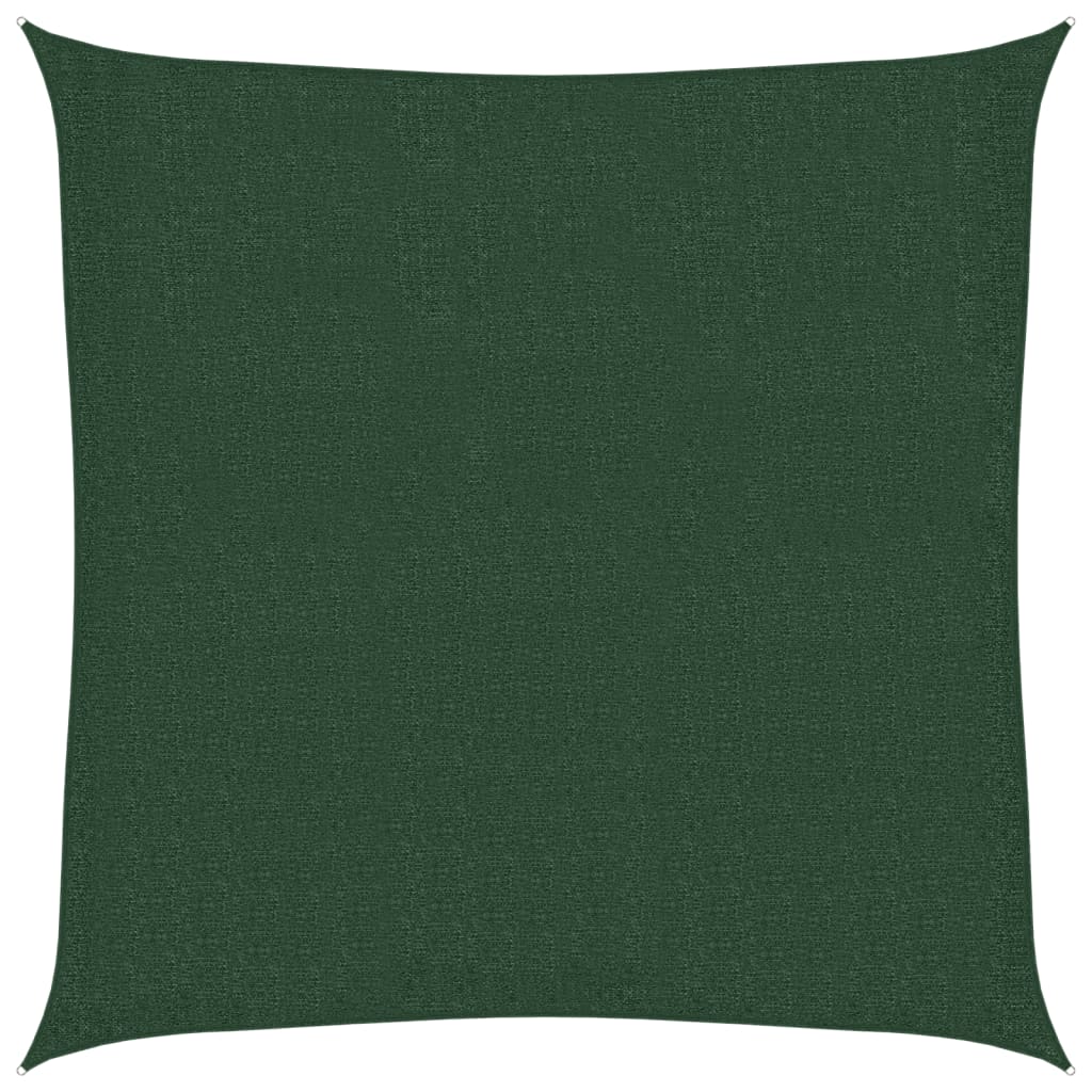 Jedro za zaštitu od sunca 160 g/m² tamnozeleno 3 x 3 m HDPE