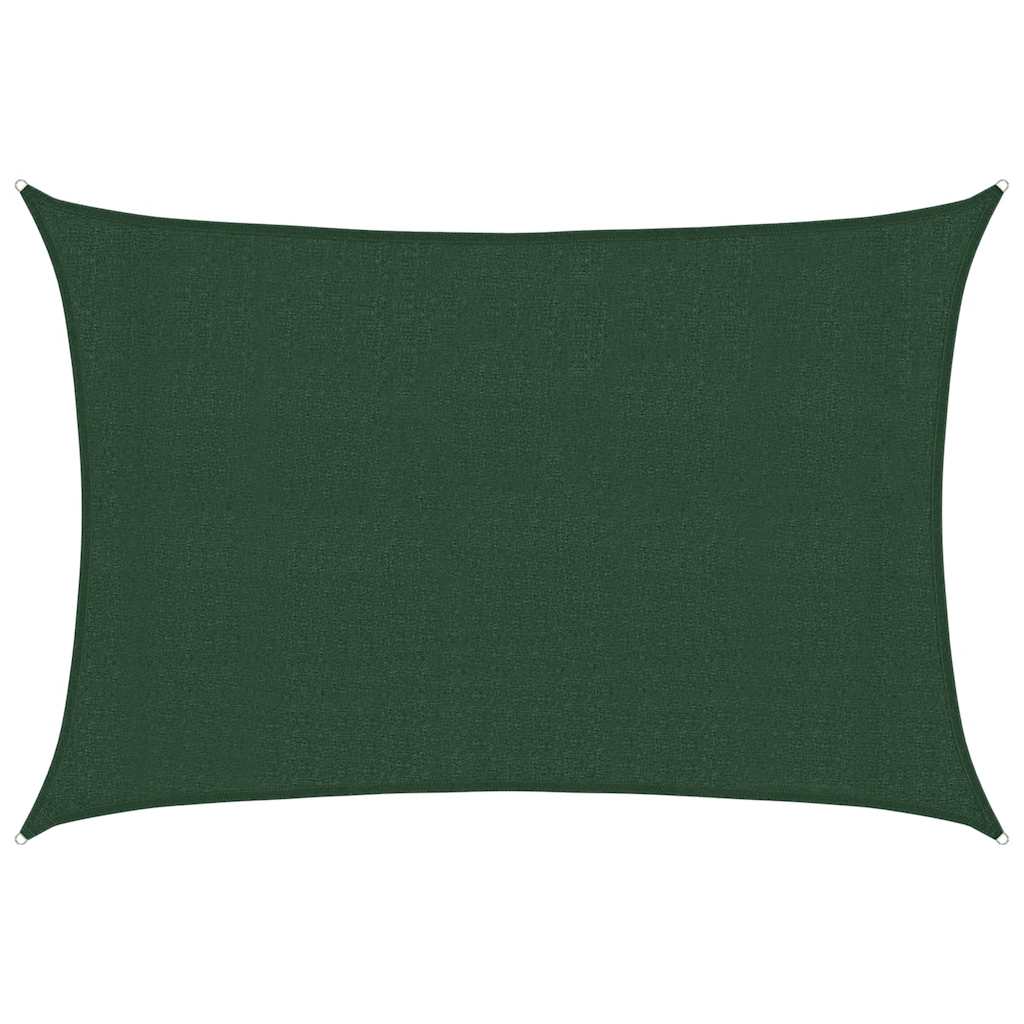 Jedro za zaštitu od sunca 160 g/m² tamnozeleno 3 x 4,5 m HDPE