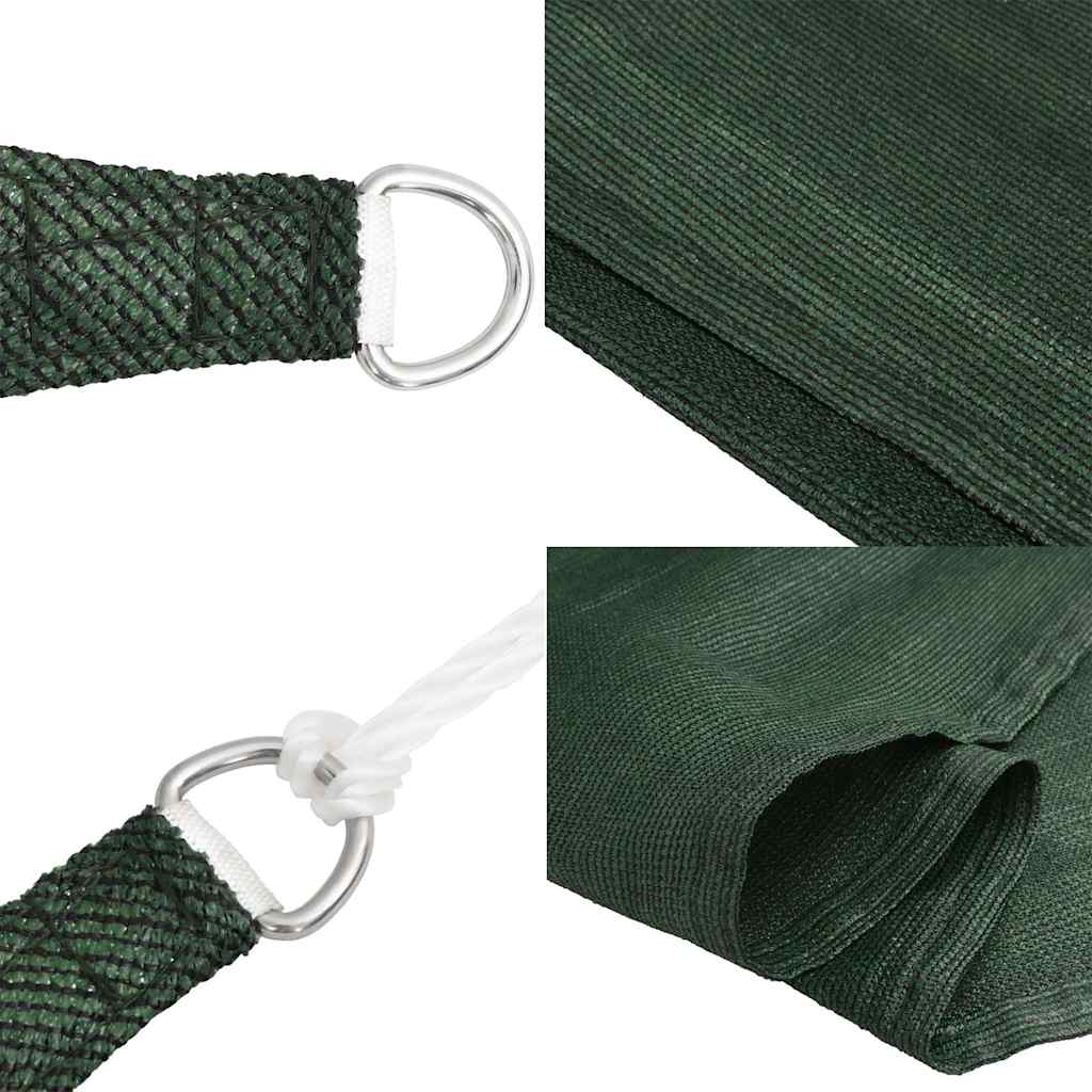Jedro za zaštitu od sunca 160 g/m² tamnozeleno 3 x 4,5 m HDPE