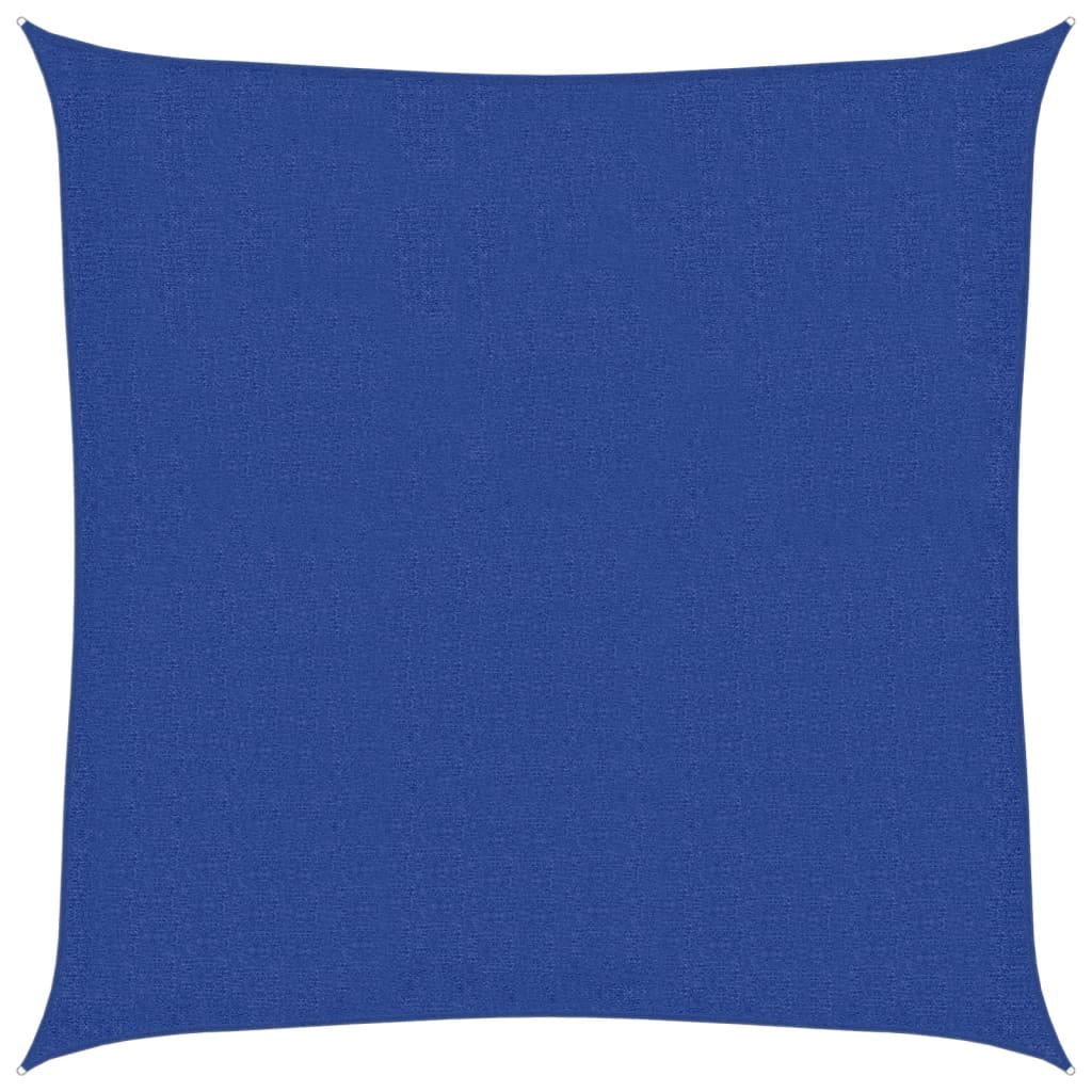 Jedro za zaštitu od sunca 160 g/m² kvadratno plavo 3 x 3 m HDPE