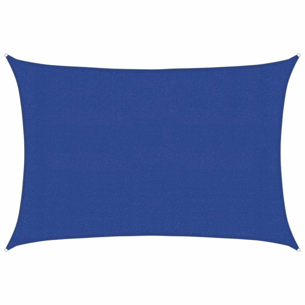 Jedro za zaštitu od sunca 160 g/m² pravokutno plavo 3x4,5m HDPE