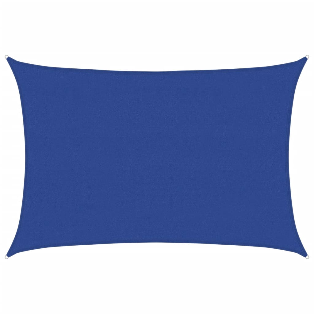 Jedro za zaštitu od sunca 160 g/m² pravokutno plavo 4x5 m HDPE