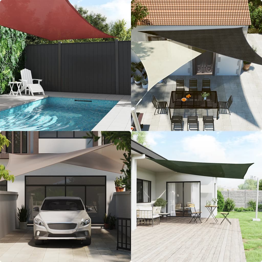 Jedro za zaštitu od sunca 160 g/m² plavo 3 x 3 x 4,2 m HDPE